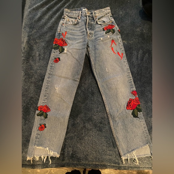 GRLFRND x Revolve Helena High Rise Straight Jean - Picture 7 of 12